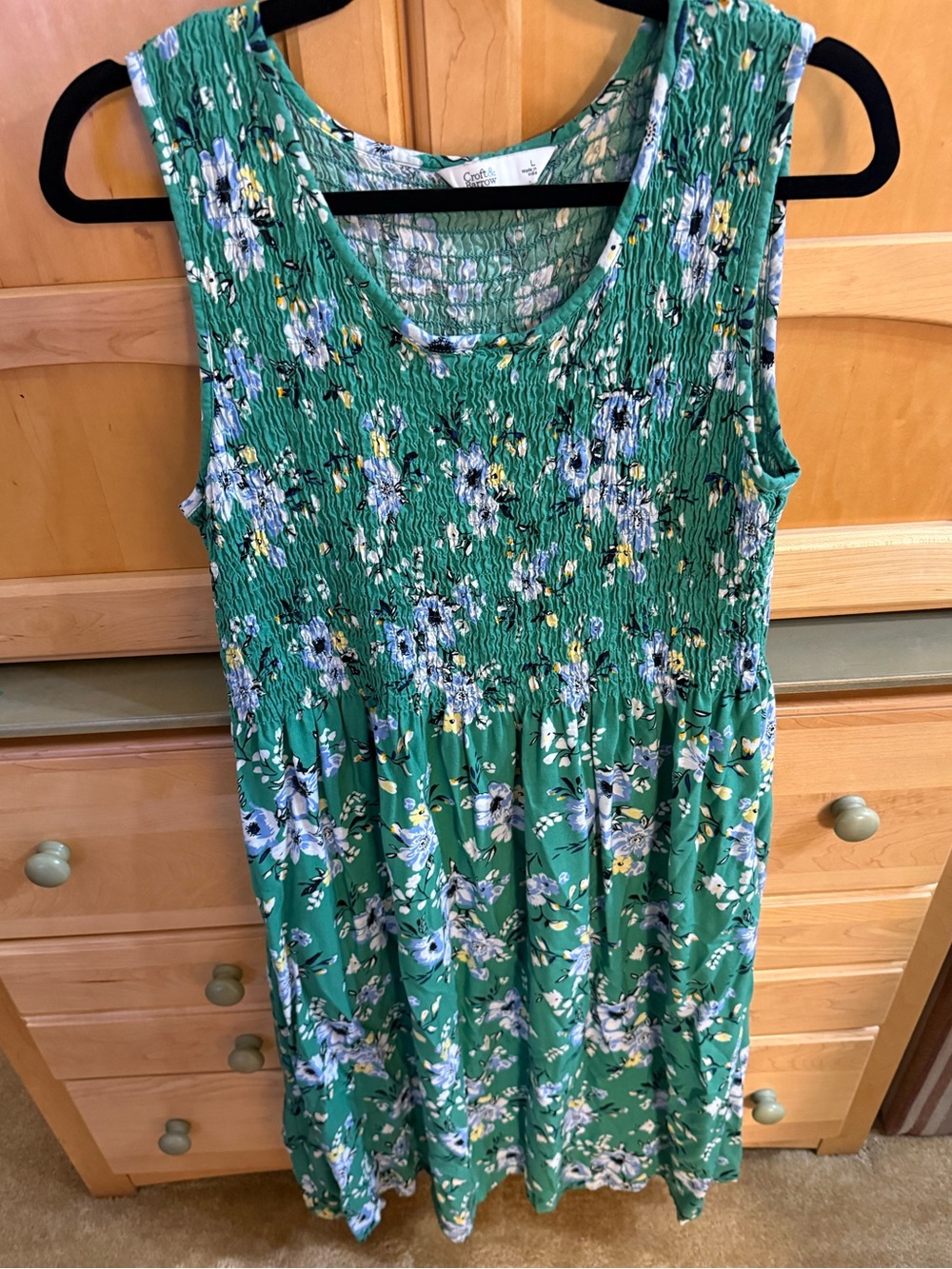 Croft & Barrow Smocked Midi Dress